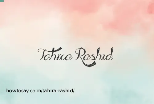 Tahira Rashid