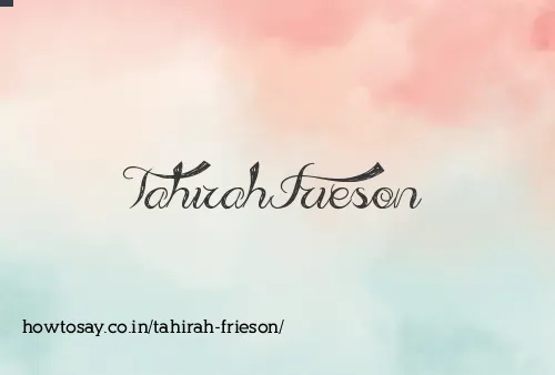 Tahirah Frieson