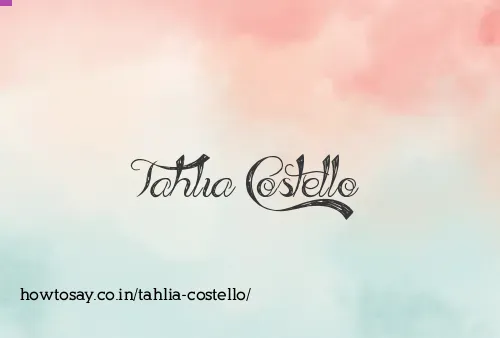 Tahlia Costello