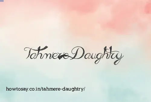 Tahmere Daughtry