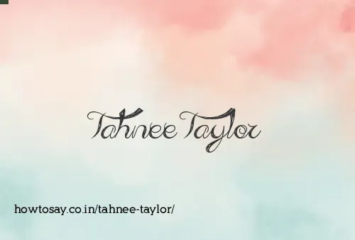 Tahnee Taylor