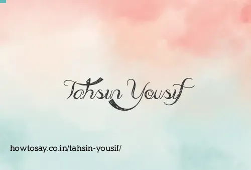 Tahsin Yousif