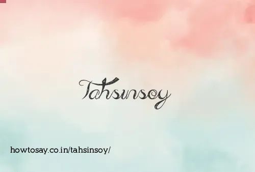 Tahsinsoy