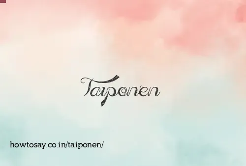 Taiponen