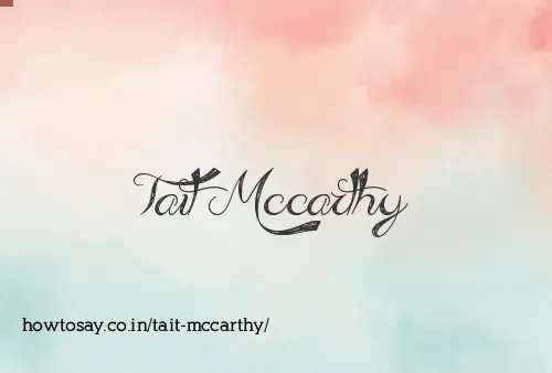 Tait Mccarthy