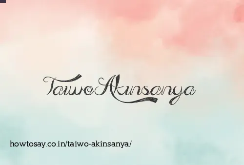 Taiwo Akinsanya