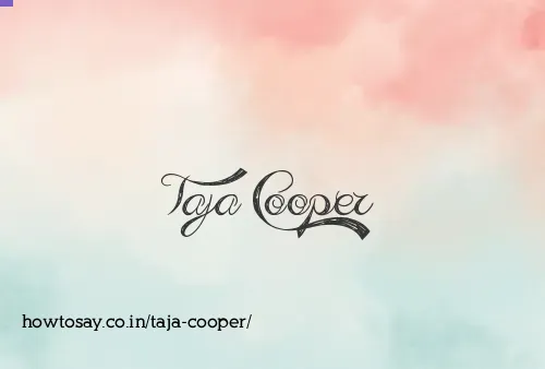 Taja Cooper