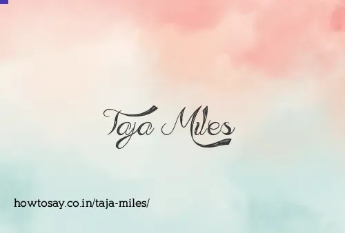 Taja Miles