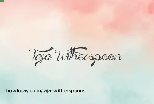 Taja Witherspoon