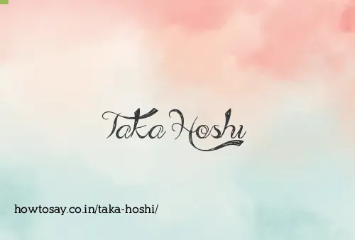 Taka Hoshi