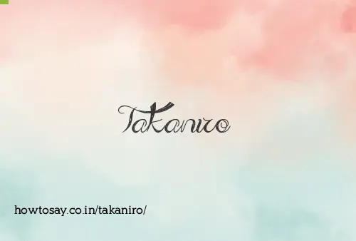 Takaniro