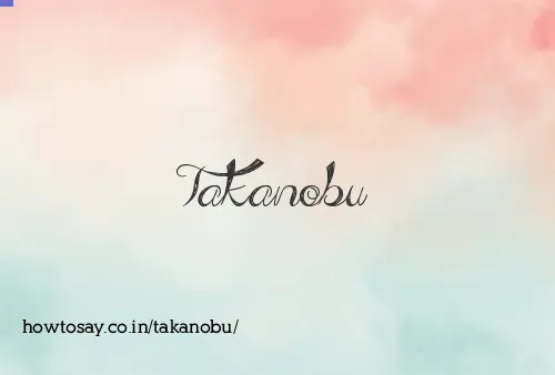 Takanobu