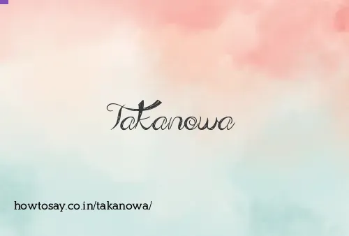 Takanowa