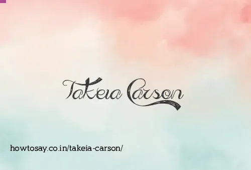 Takeia Carson