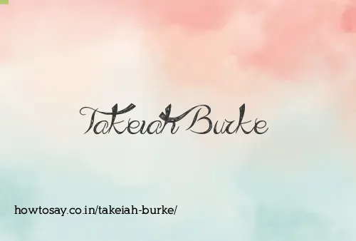 Takeiah Burke