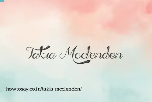Takia Mcclendon
