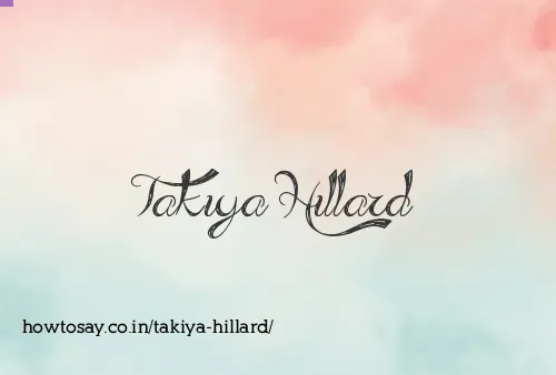 Takiya Hillard