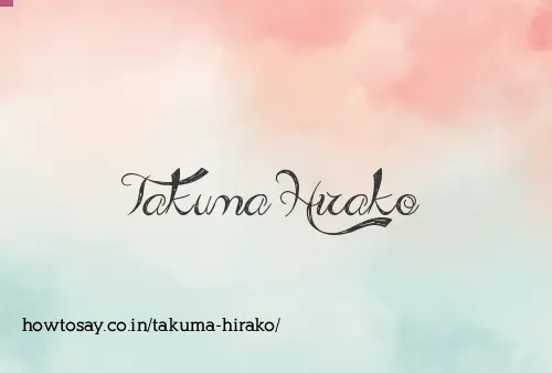 Takuma Hirako