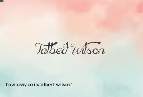 Talbert Wilson