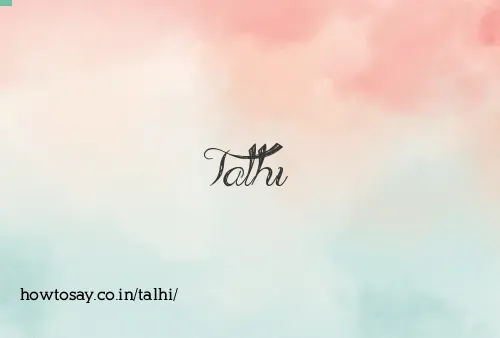Talhi