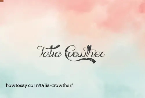 Talia Crowther