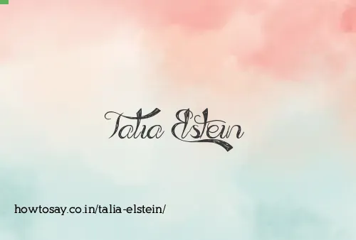 Talia Elstein