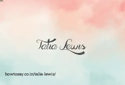Talia Lewis