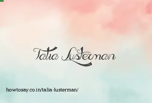 Talia Lusterman