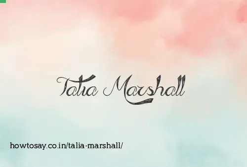 Talia Marshall