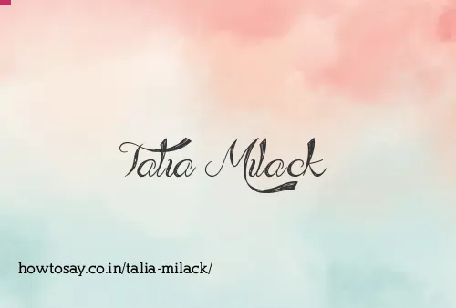 Talia Milack