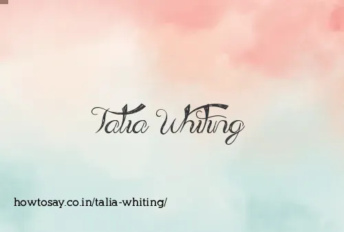Talia Whiting