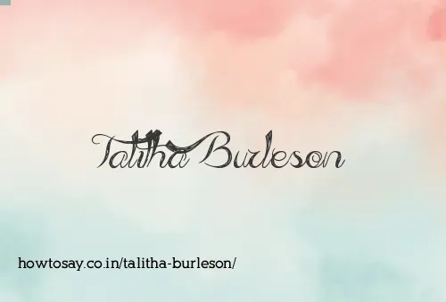Talitha Burleson