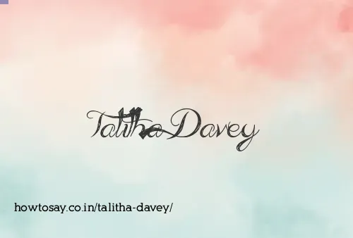 Talitha Davey