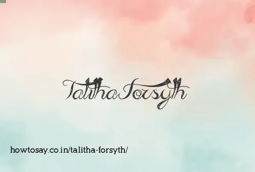 Talitha Forsyth