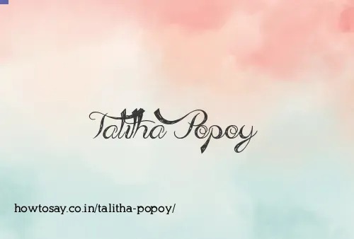 Talitha Popoy