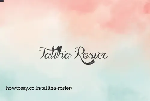 Talitha Rosier