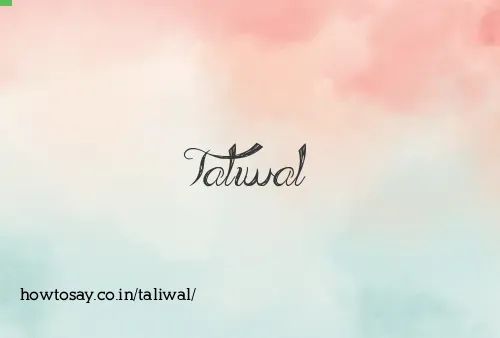 Taliwal
