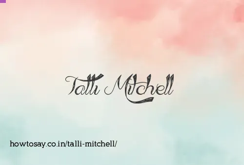 Talli Mitchell