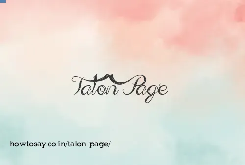 Talon Page