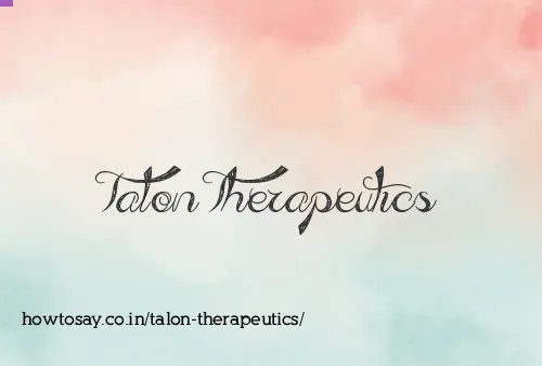 Talon Therapeutics