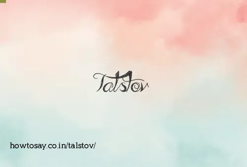Talstov