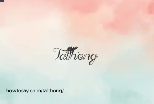 Talthong