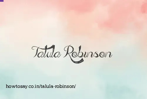 Talula Robinson