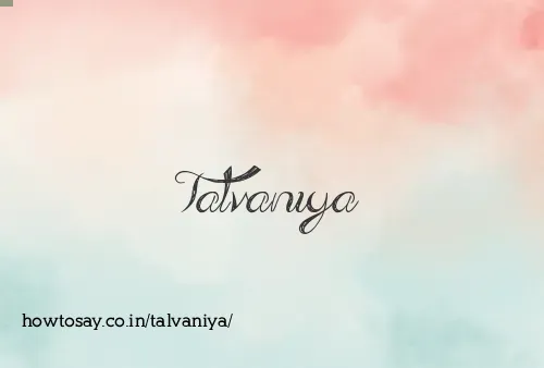 Talvaniya