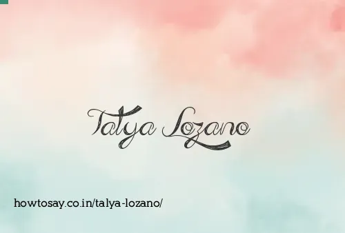 Talya Lozano