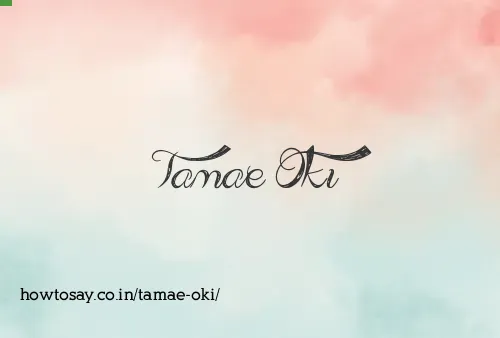 Tamae Oki