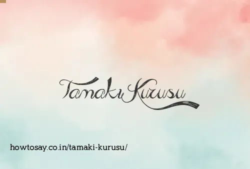Tamaki Kurusu
