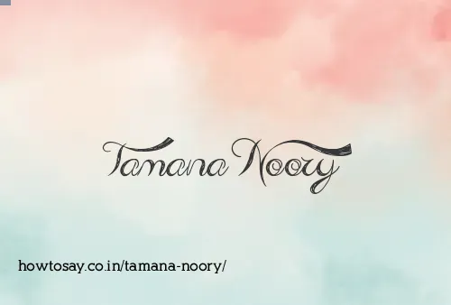 Tamana Noory