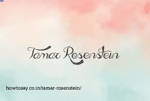 Tamar Rosenstein