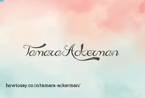 Tamara Ackerman